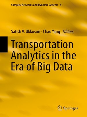 cover image of Transportation Analytics in the Era of Big Data